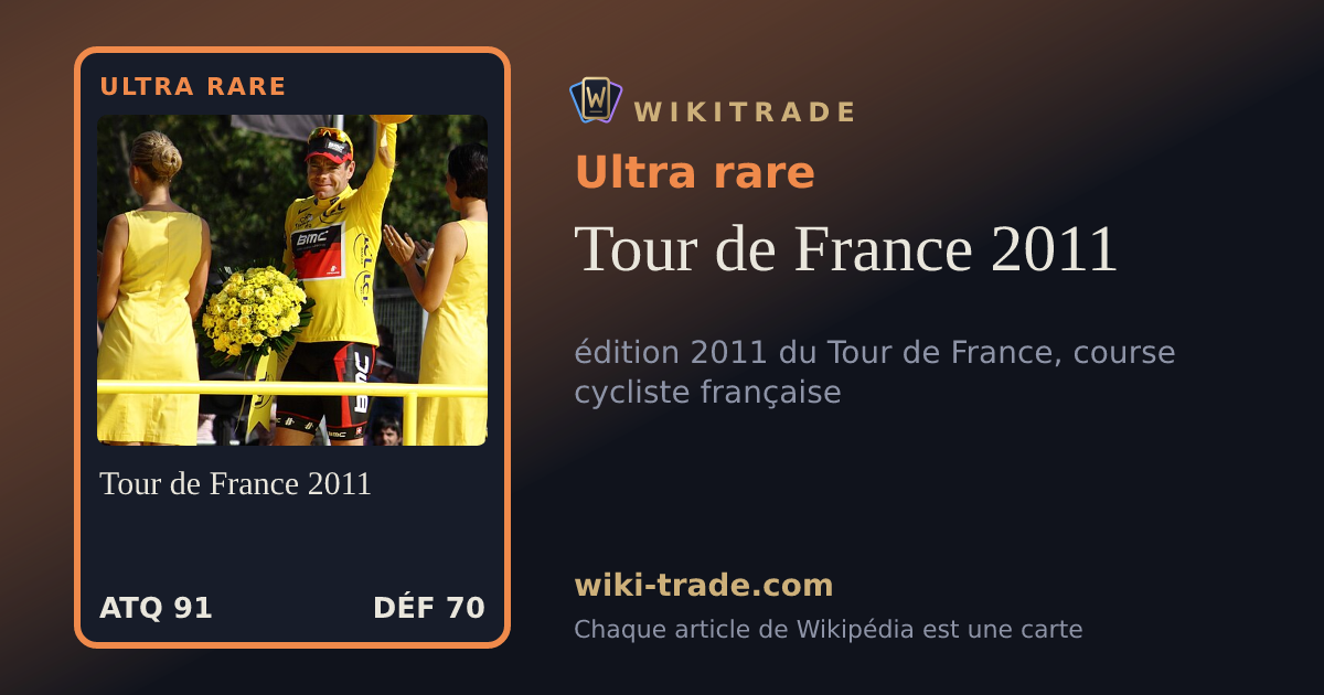 Tour de France 2011 — carte Ultra rare