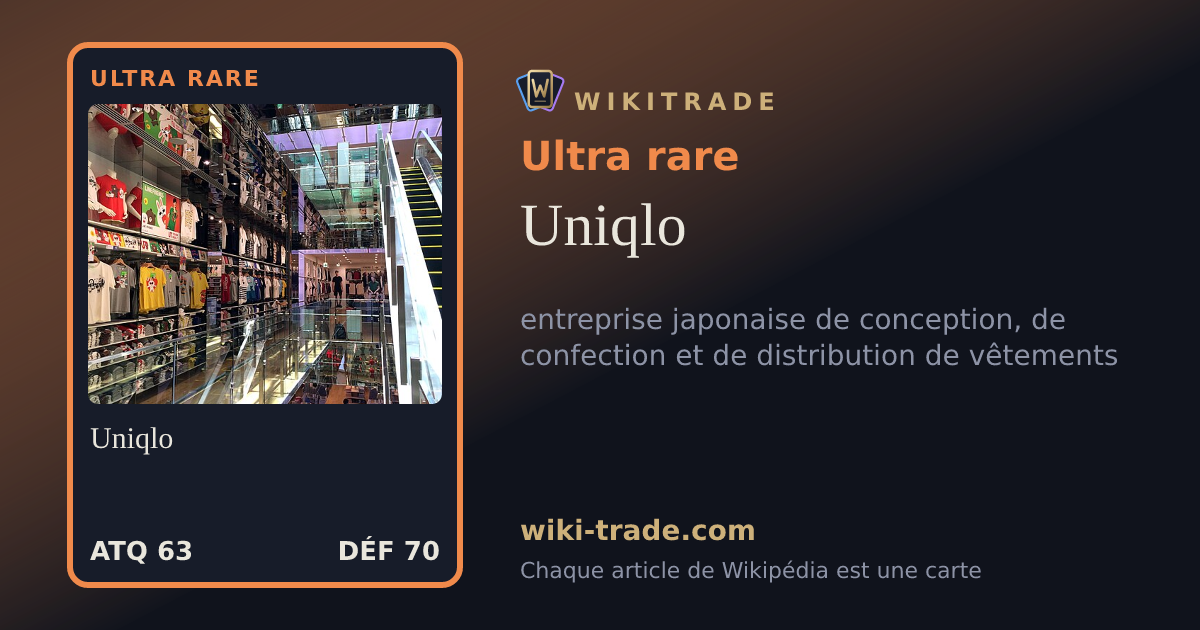 Uniqlo — carte Ultra rare