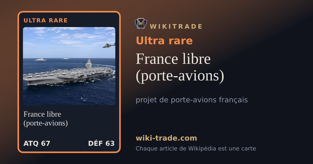 France libre (porte-avions) — carte Ultra rare