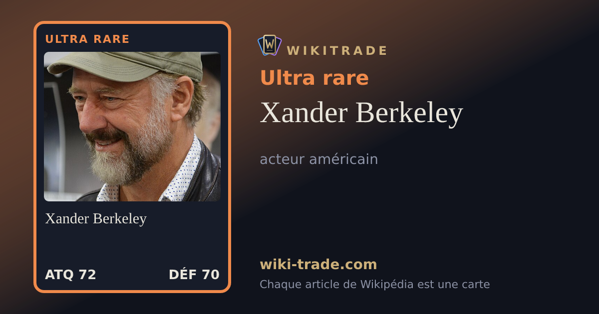 Xander Berkeley — carte Ultra rare