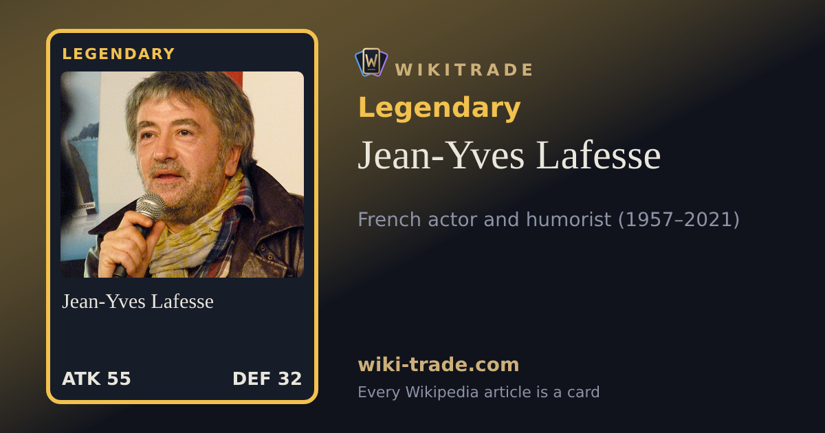 Jean-Yves Lafesse — Legendary card
