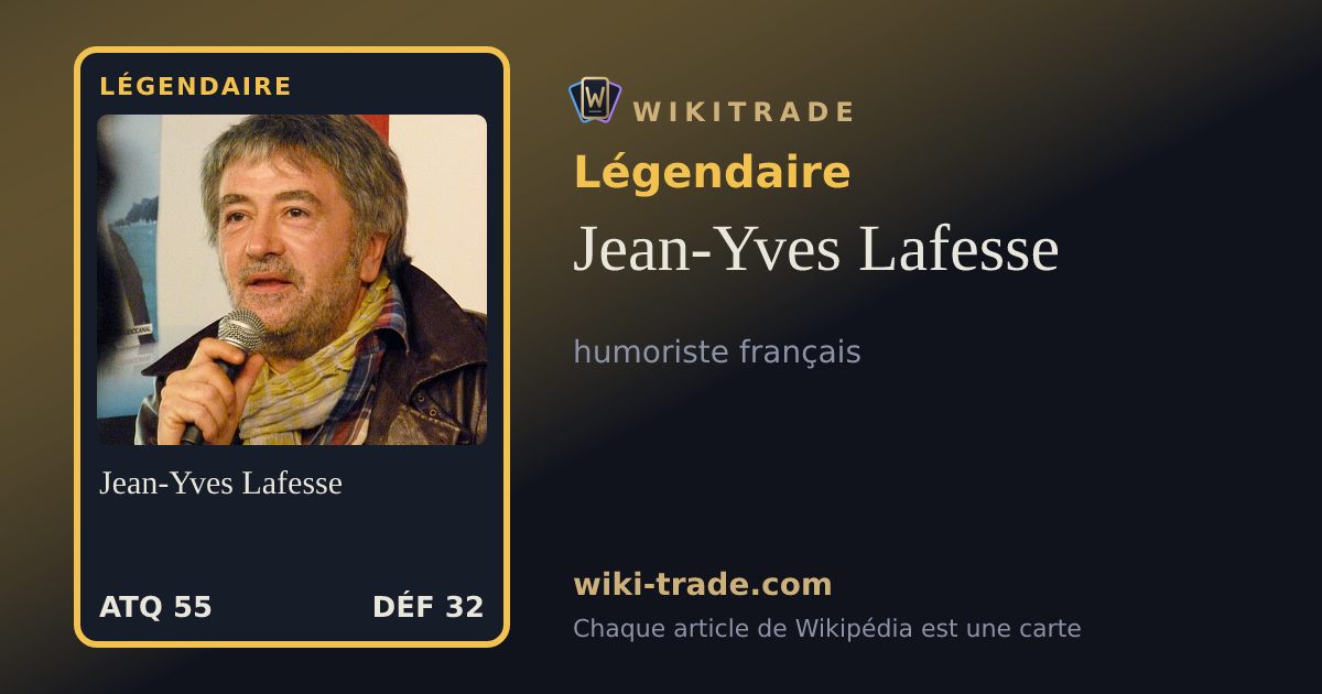 Jean-Yves Lafesse — carte Légendaire