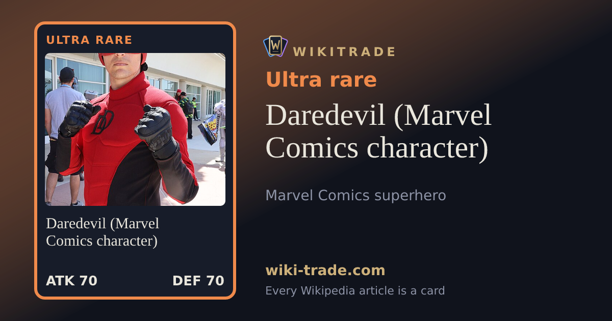 Daredevil (Marvel Comics character) — Ultra rare card