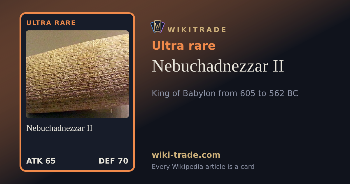 Nebuchadnezzar II — Ultra rare card