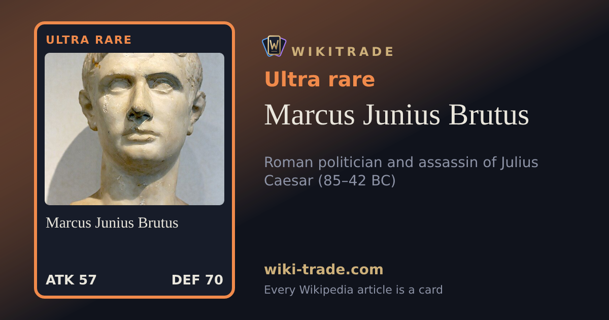 Marcus Junius Brutus — Ultra rare card