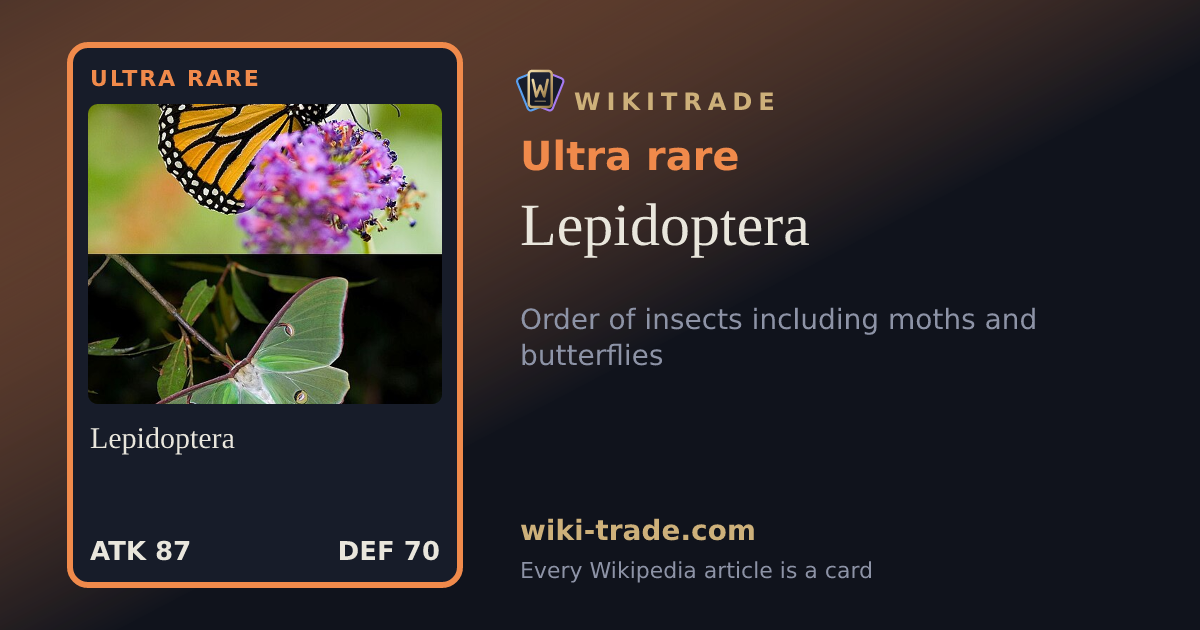 Lepidoptera — Ultra rare card