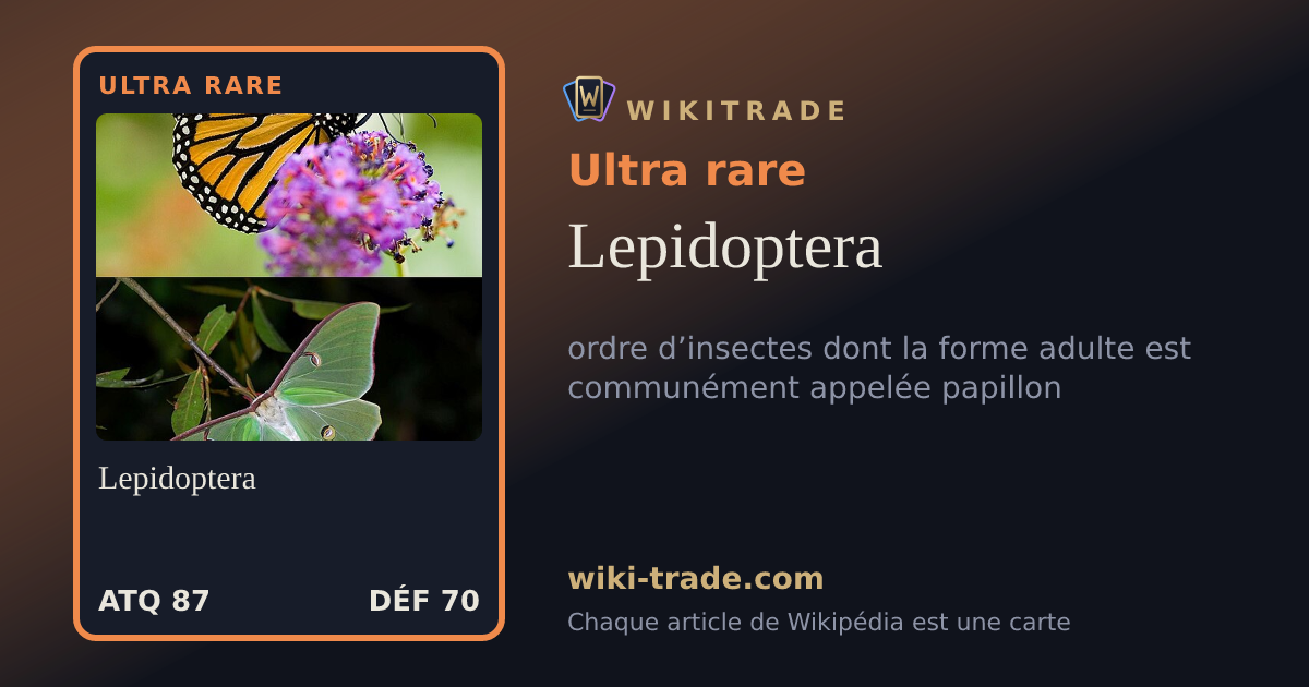 Lepidoptera — carte Ultra rare