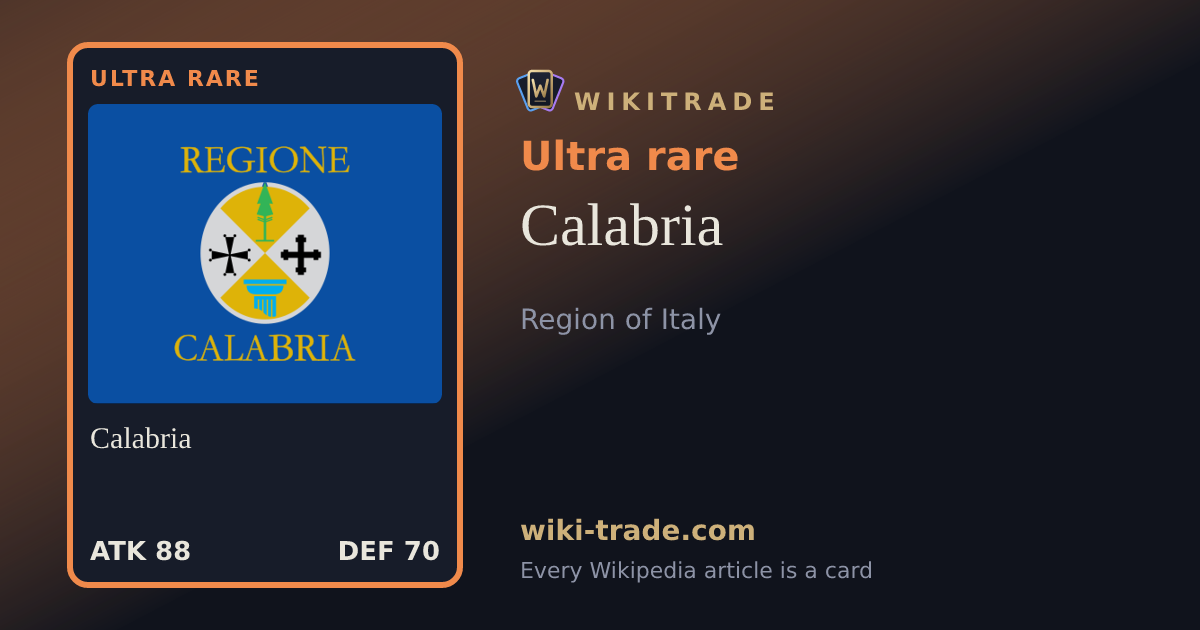 Calabria — Ultra rare card