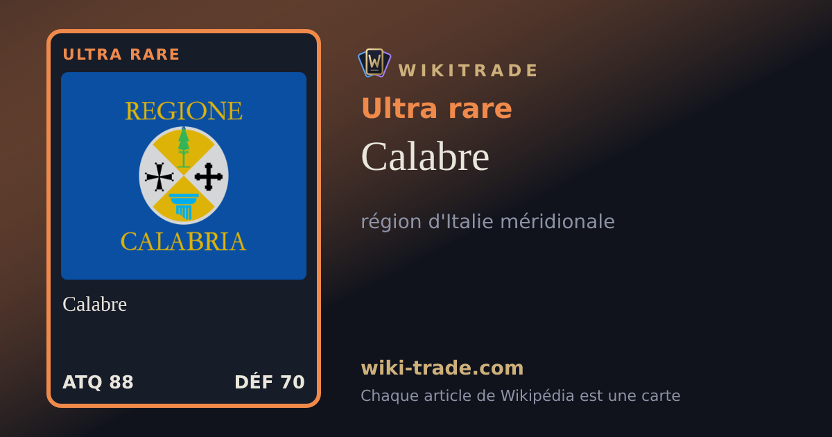 Calabre — carte Ultra rare