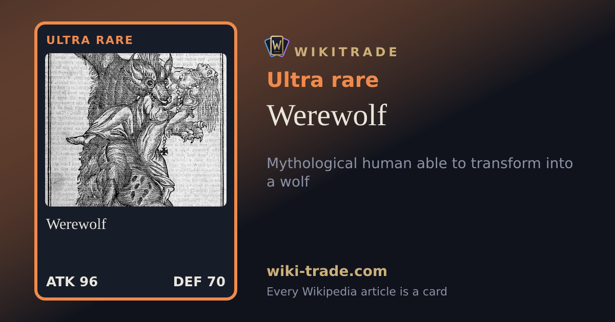 Werewolf — Ultra rare card