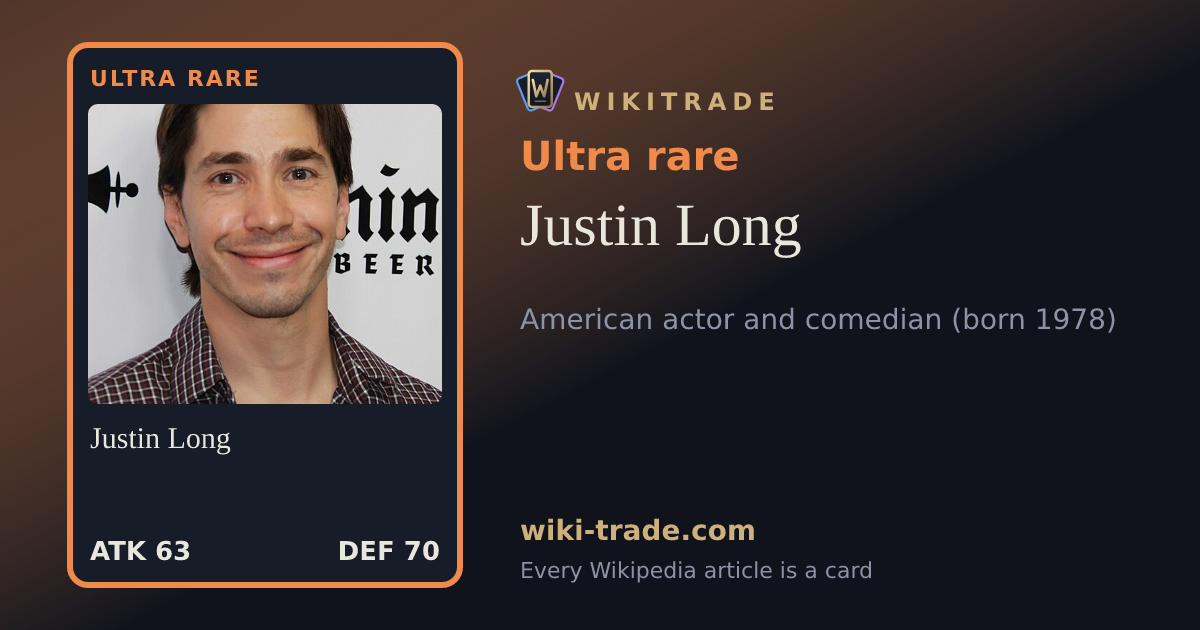 Justin Long — Ultra rare card