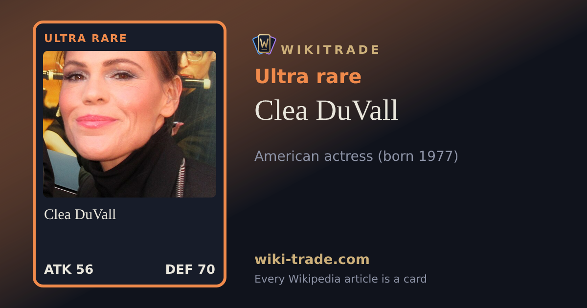 Clea DuVall — Ultra rare card