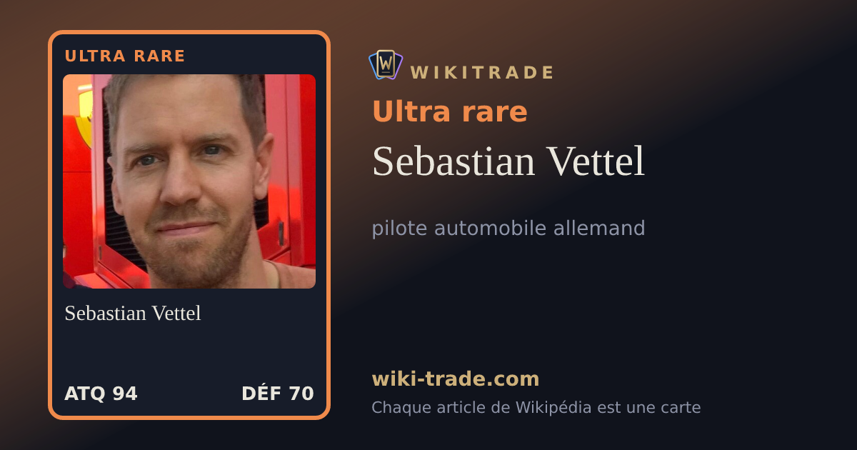 Sebastian Vettel — carte Ultra rare