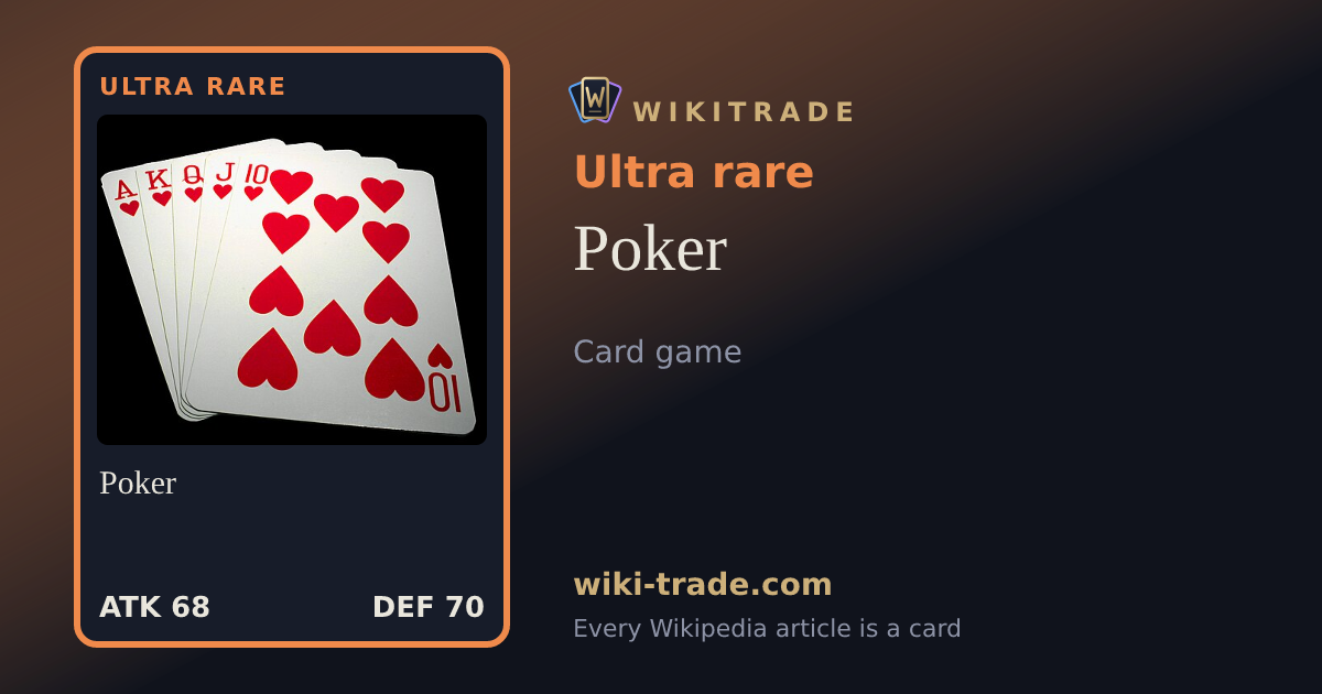 Poker — Ultra rare card