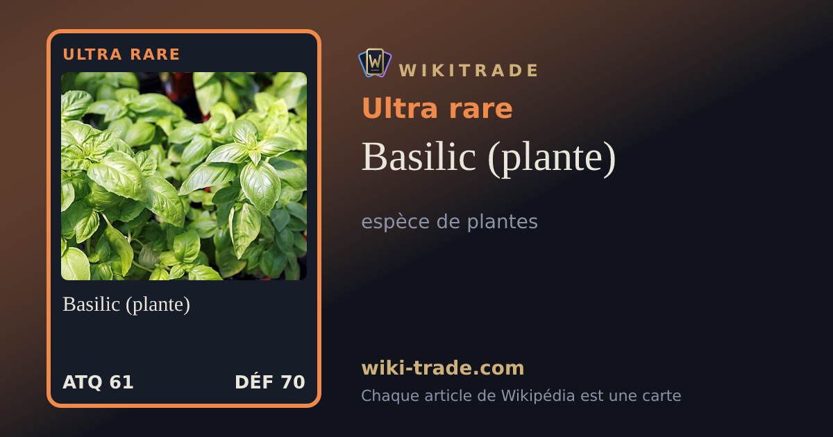Basilic (plante) — carte Ultra rare