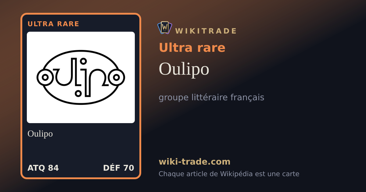 Oulipo — carte Ultra rare