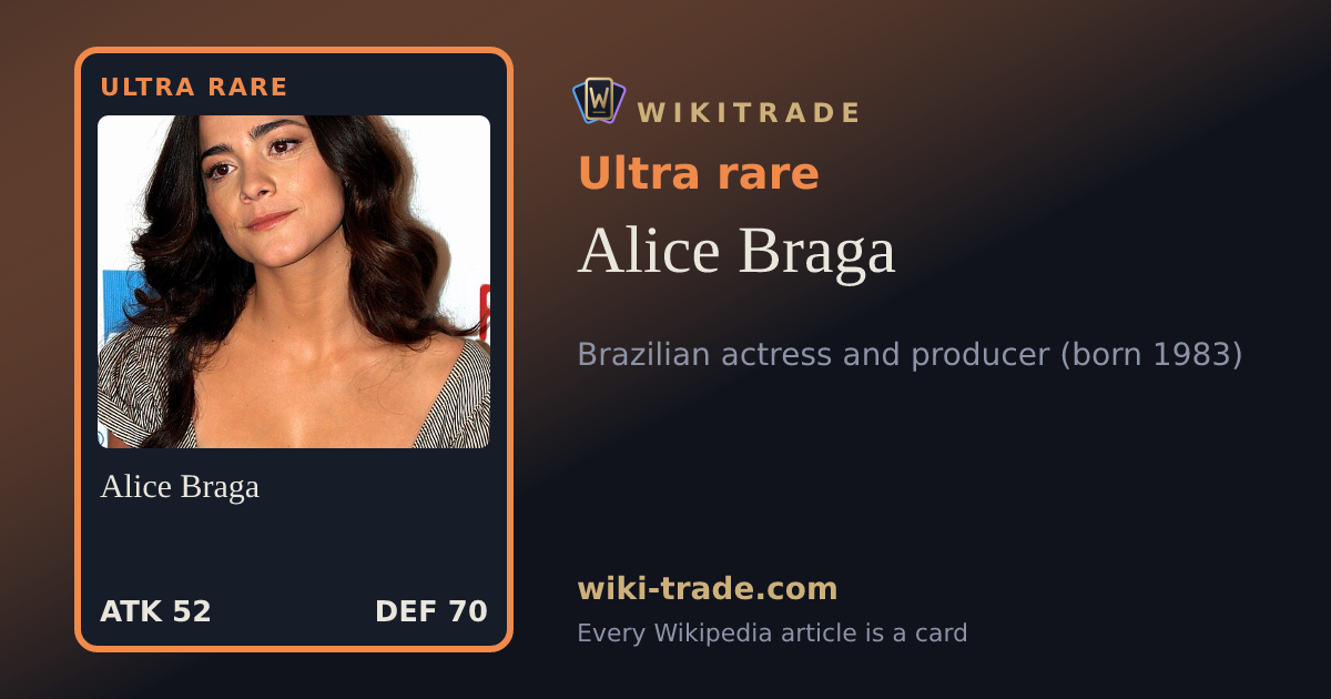 Alice Braga — Ultra rare card