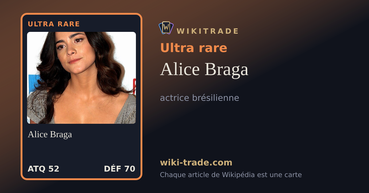 Alice Braga — carte Ultra rare