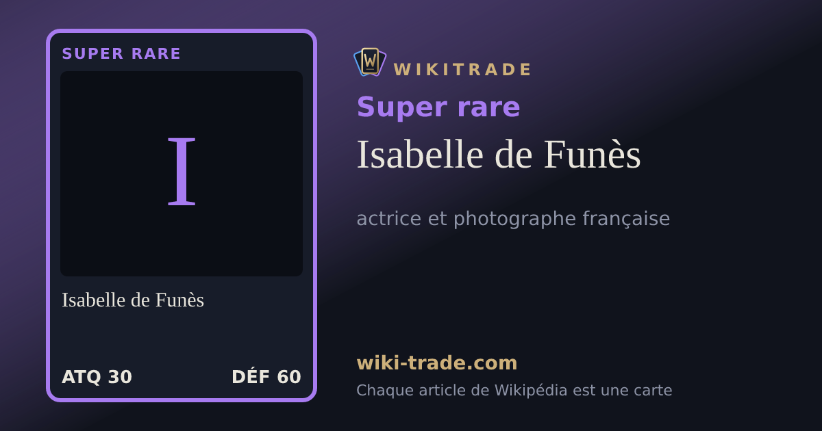 Isabelle de Funès — carte Super rare