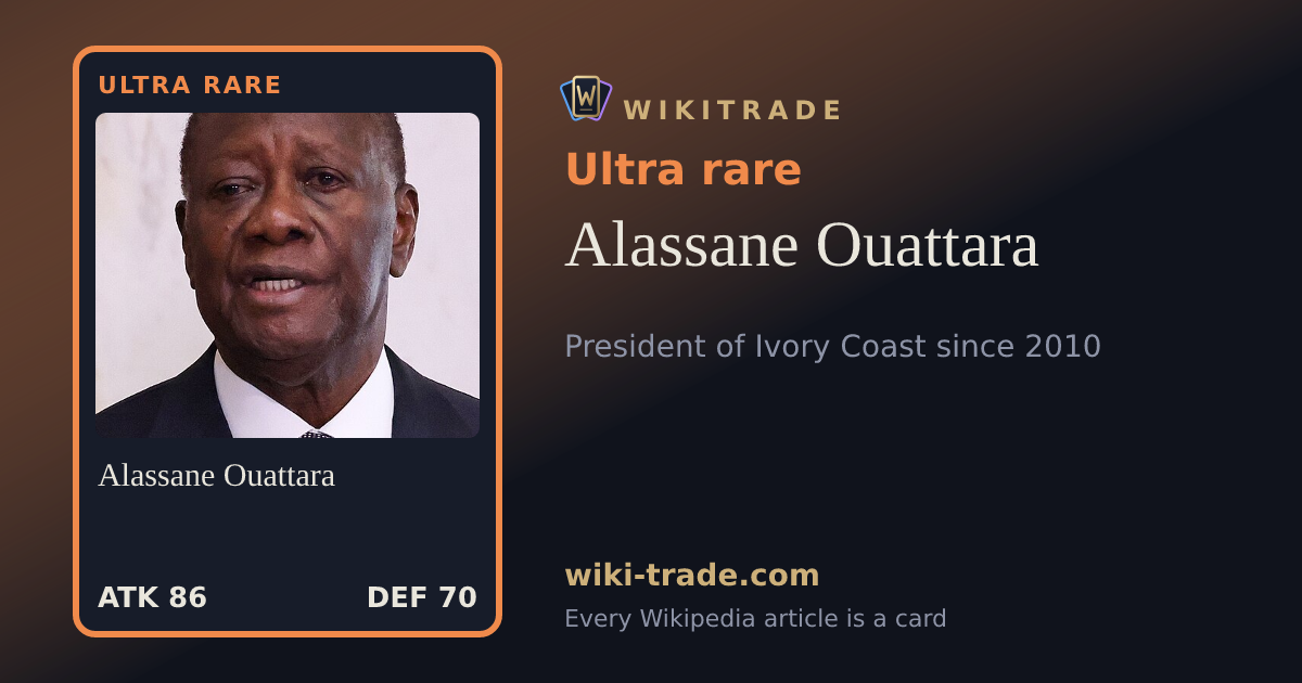 Alassane Ouattara — Ultra rare card