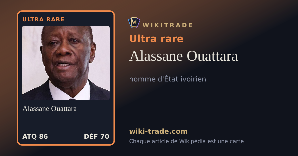 Alassane Ouattara — carte Ultra rare