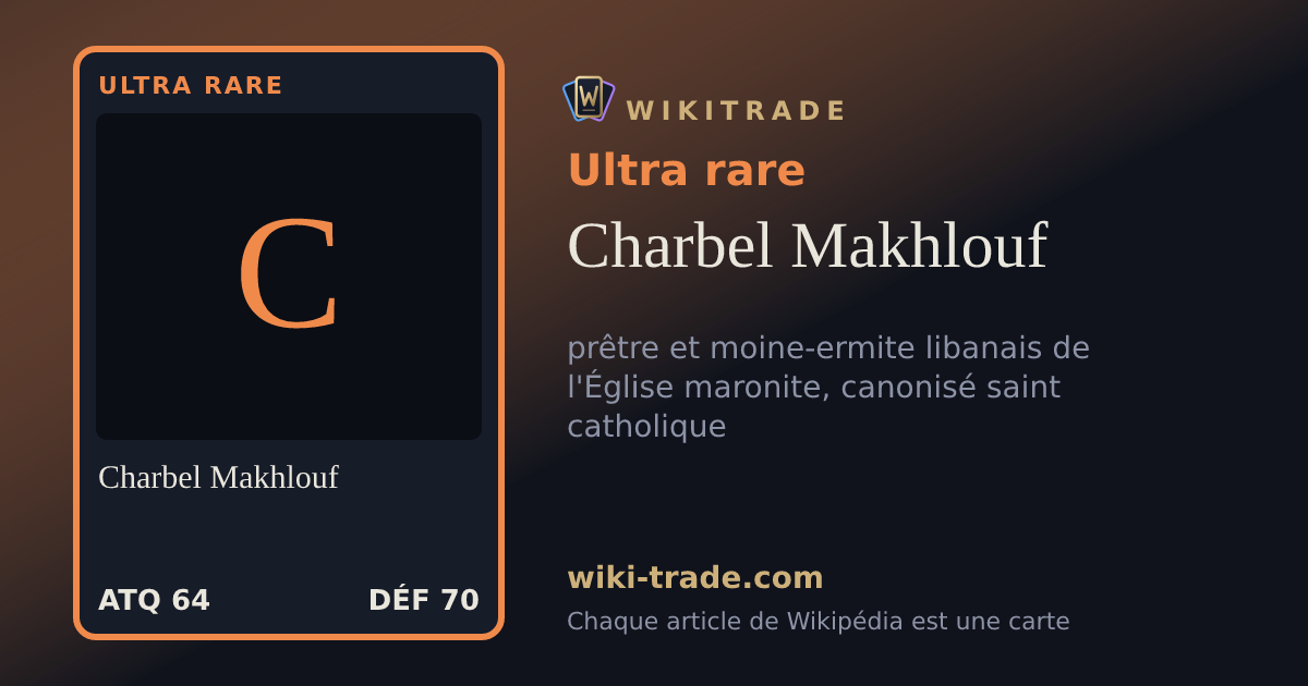 Charbel Makhlouf — carte Ultra rare
