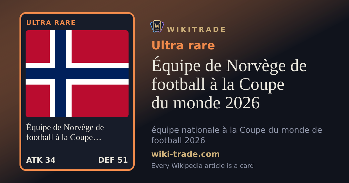 Équipe de Norvège de football à la Coupe du monde 2026 — Ultra rare card