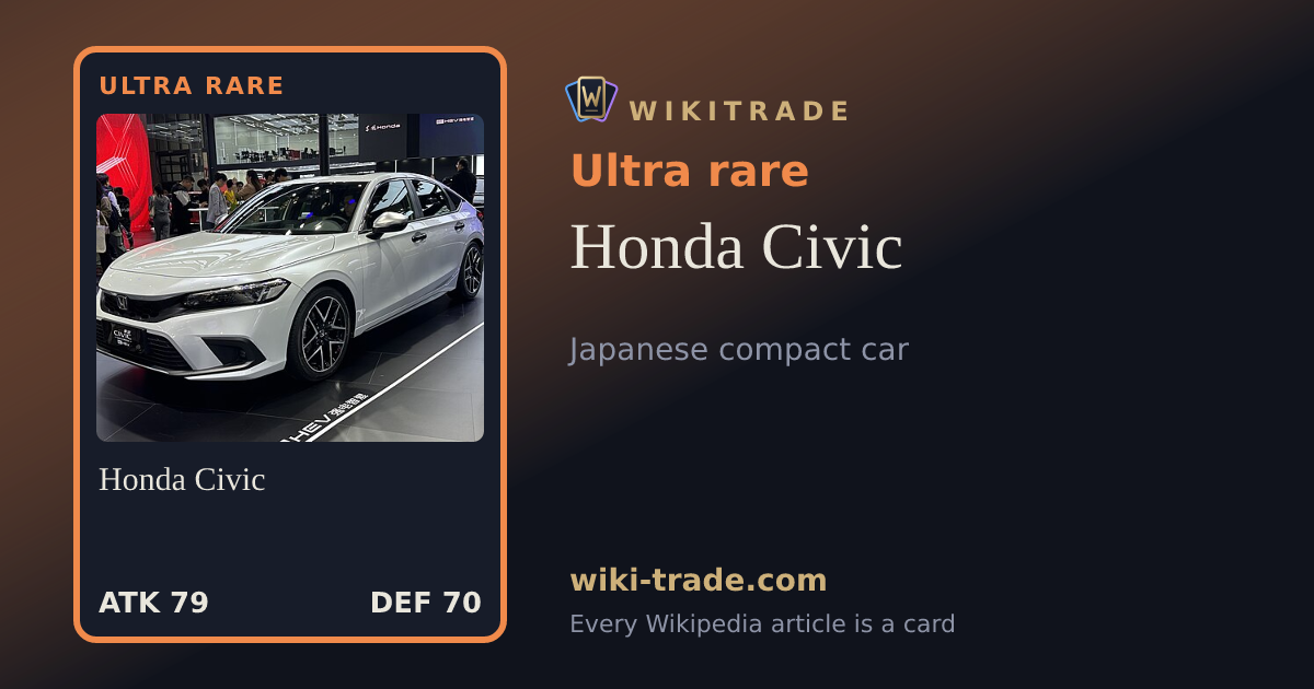 Honda Civic — Ultra rare card