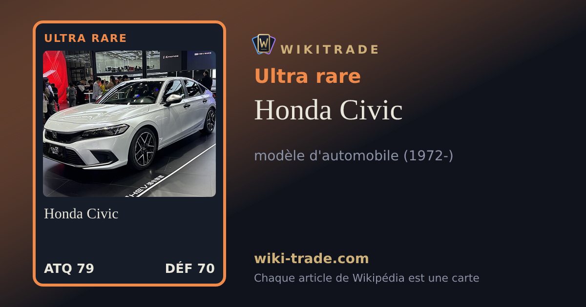 Honda Civic — carte Ultra rare