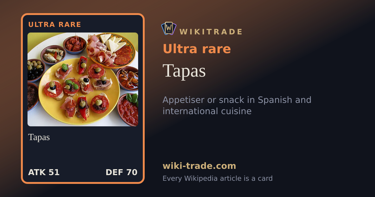 Tapas — Ultra rare card