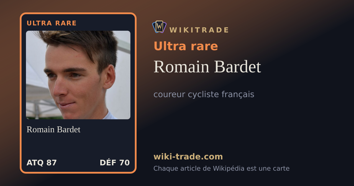 Romain Bardet — carte Ultra rare