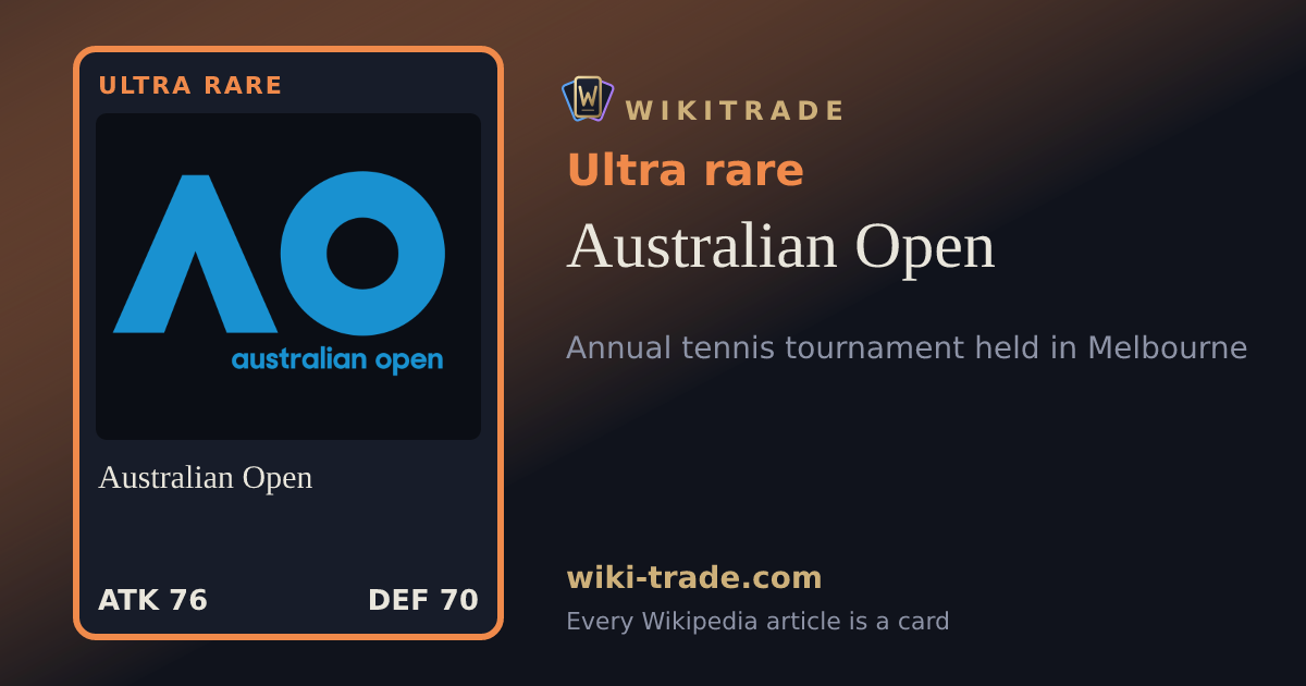 Australian Open — Ultra rare card