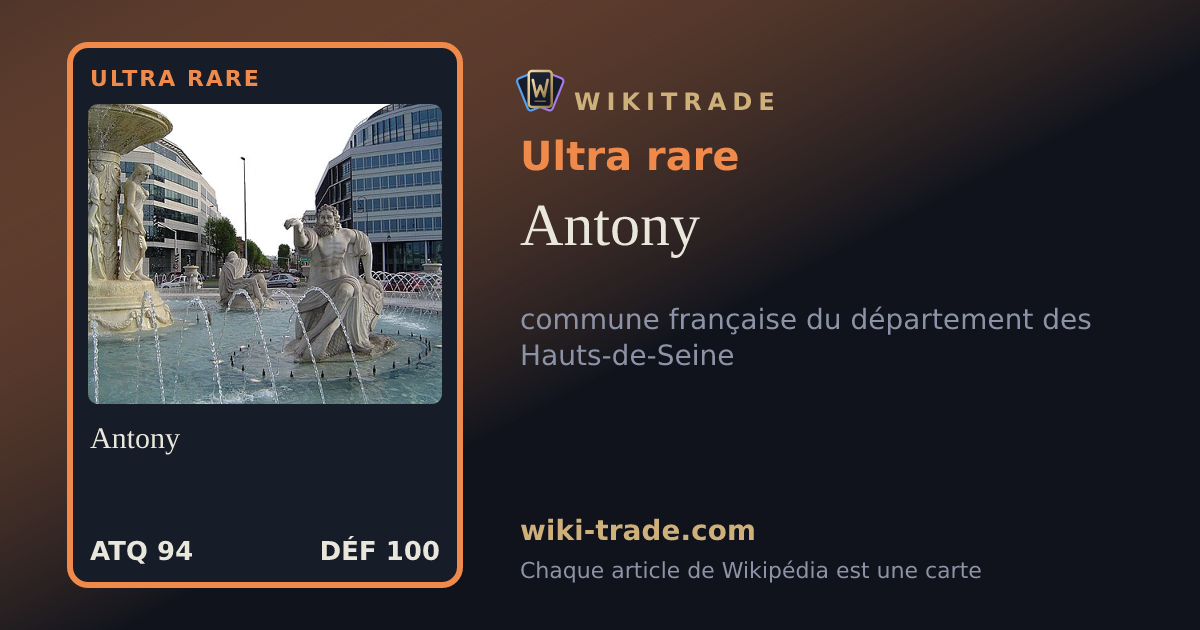 Antony — carte Ultra rare