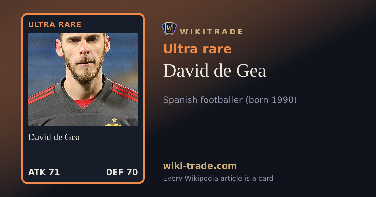 David de Gea — Ultra rare card
