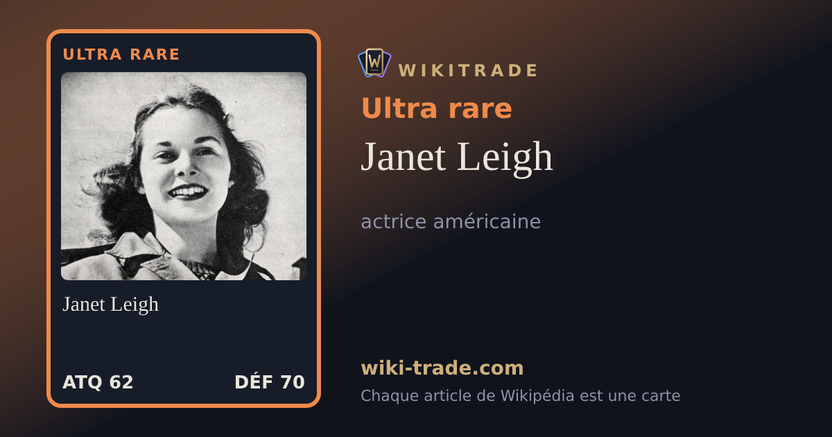 Janet Leigh — carte Ultra rare