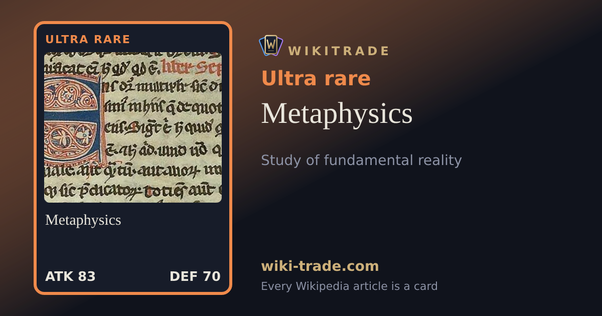 Metaphysics — Ultra rare card