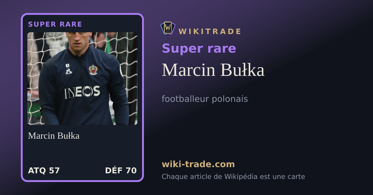 Marcin Bułka — carte Super rare