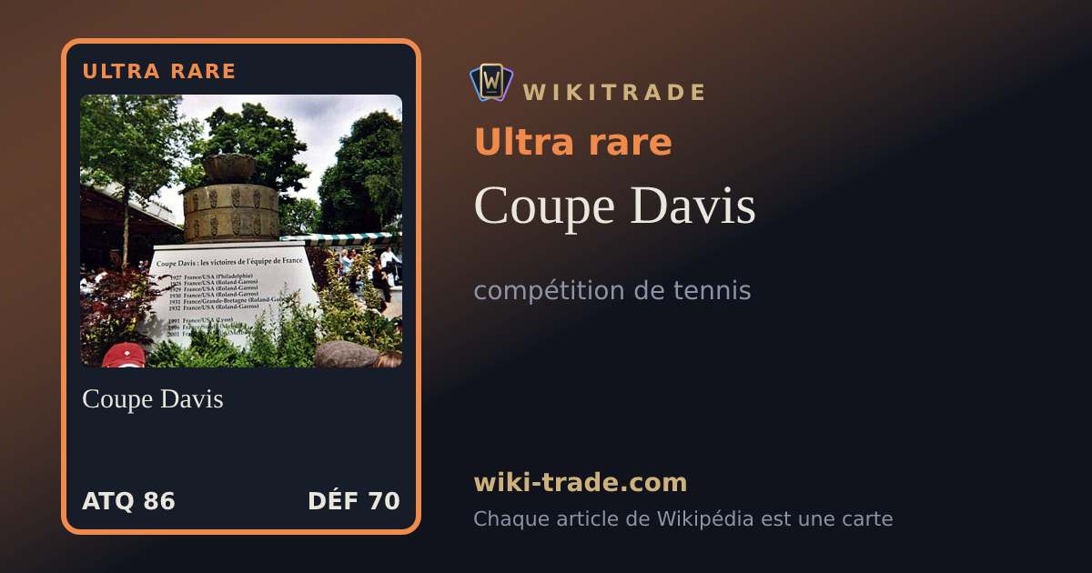 Coupe Davis — carte Ultra rare