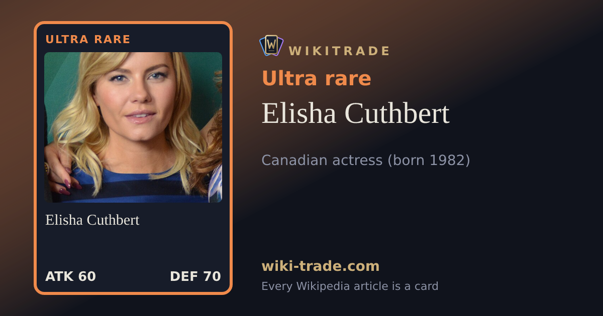 Elisha Cuthbert — Ultra rare card