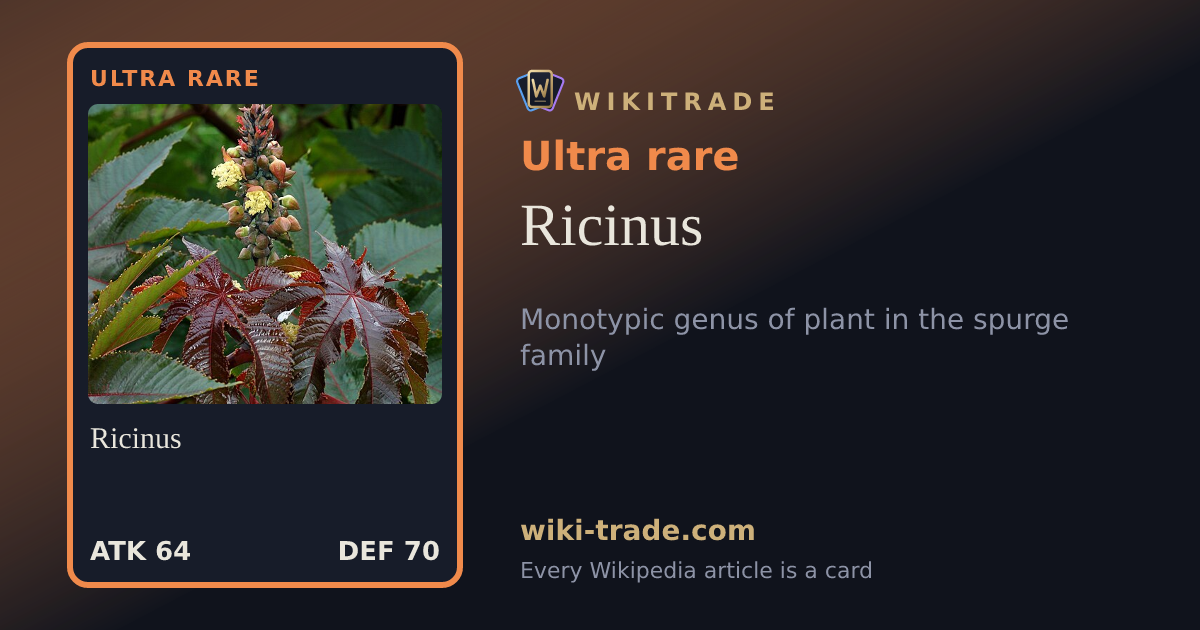 Ricinus — Ultra rare card
