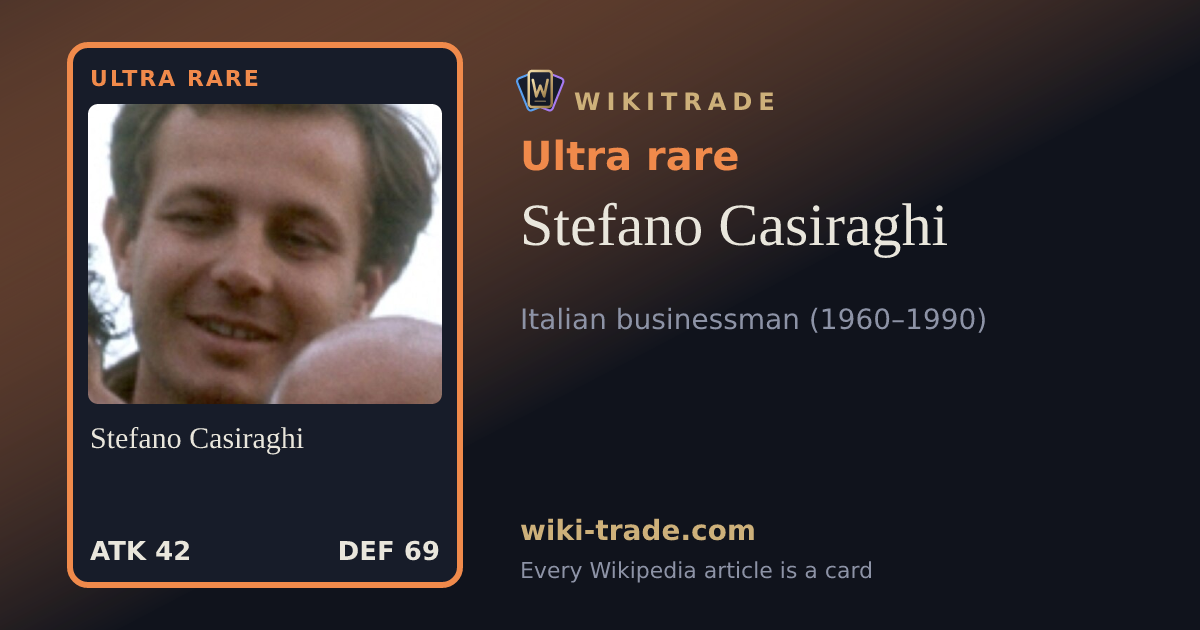 Stefano Casiraghi — Ultra rare card