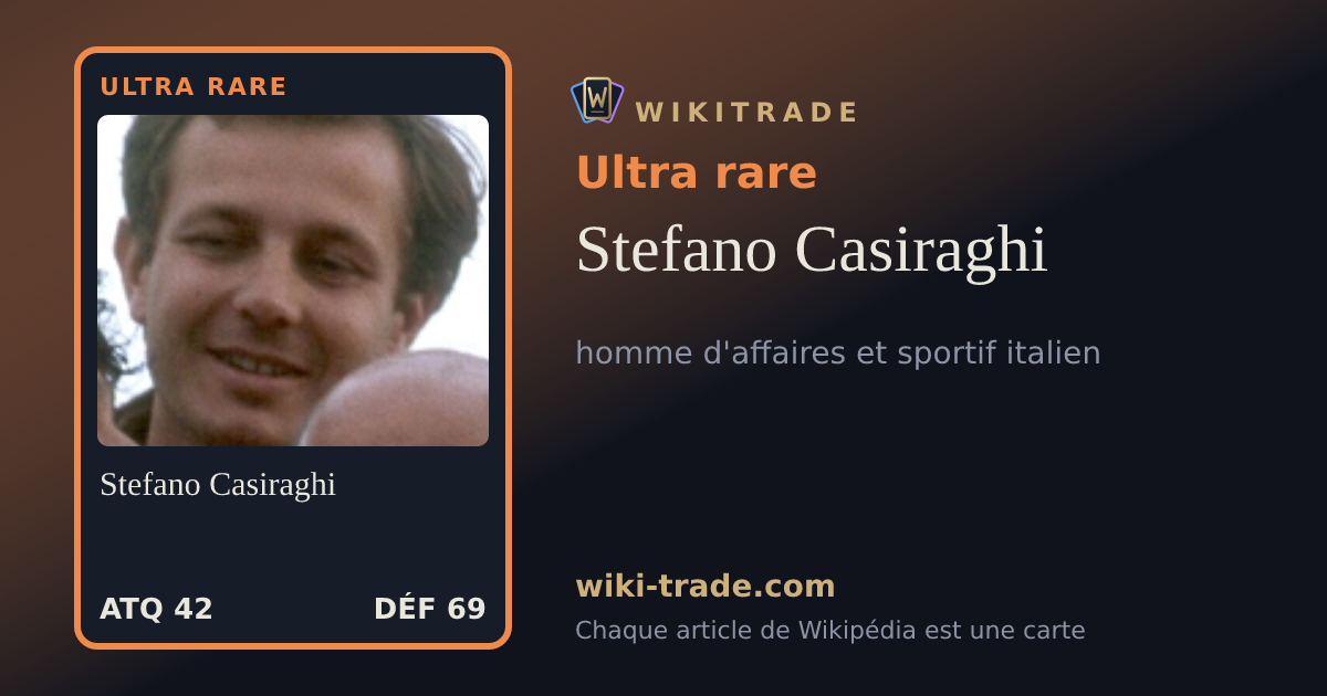 Stefano Casiraghi — carte Ultra rare