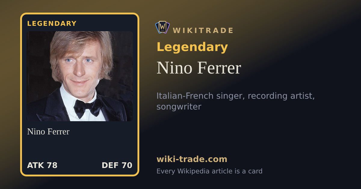 Nino Ferrer — Legendary card