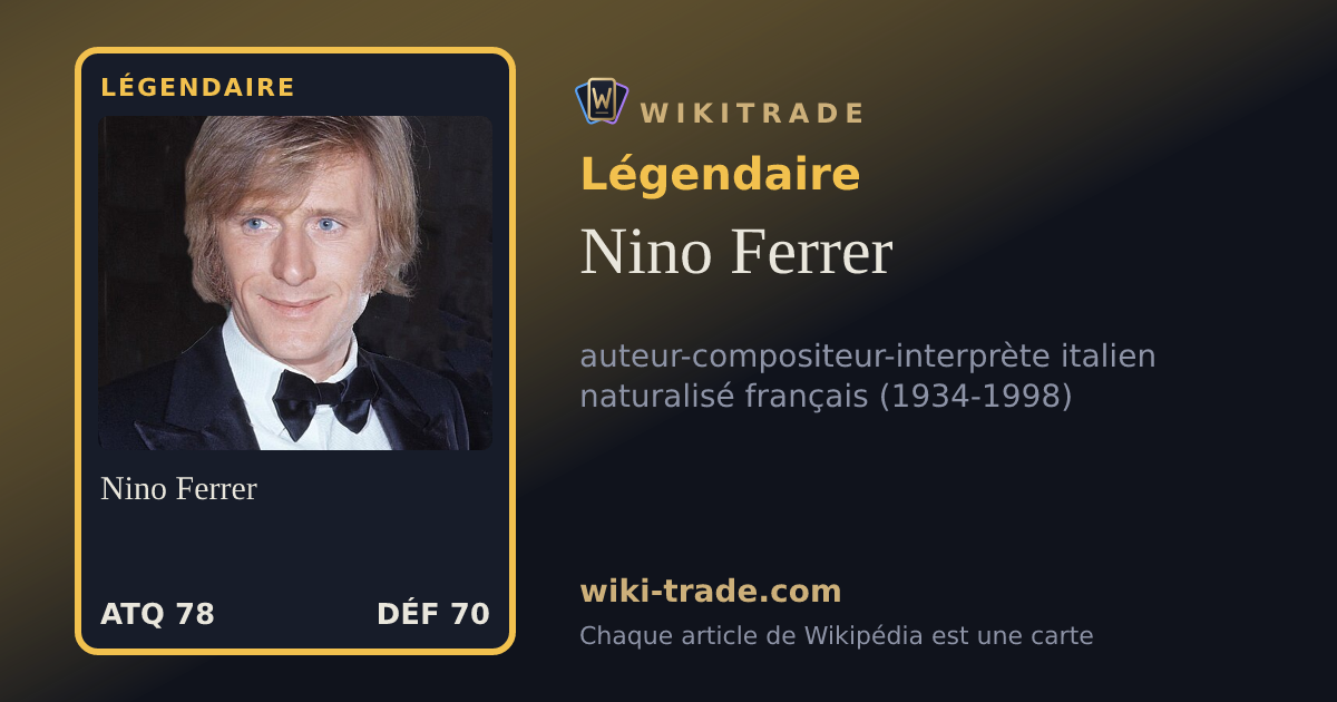 Nino Ferrer — carte Légendaire