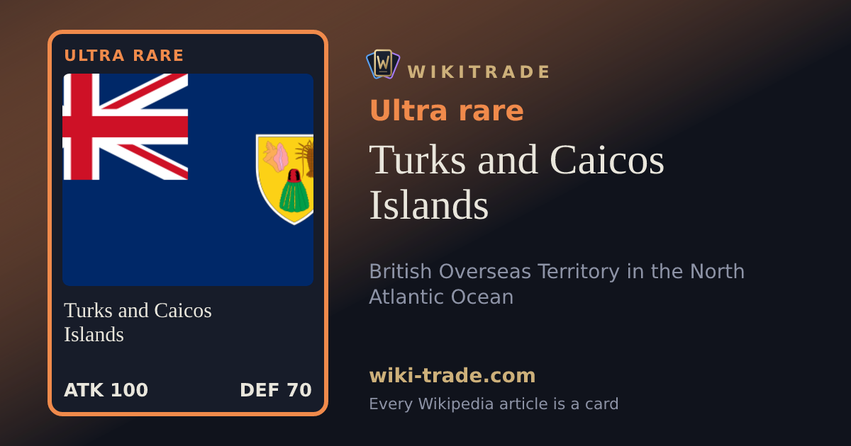 Turks and Caicos Islands — Ultra rare card