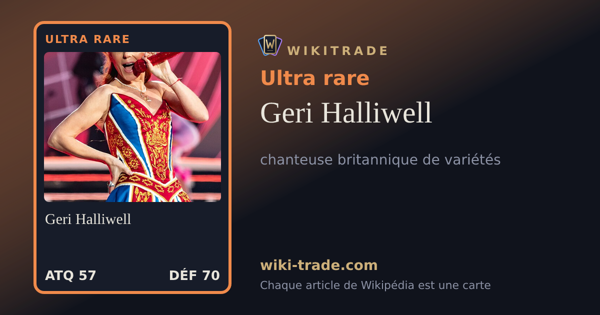 Geri Halliwell — carte Ultra rare