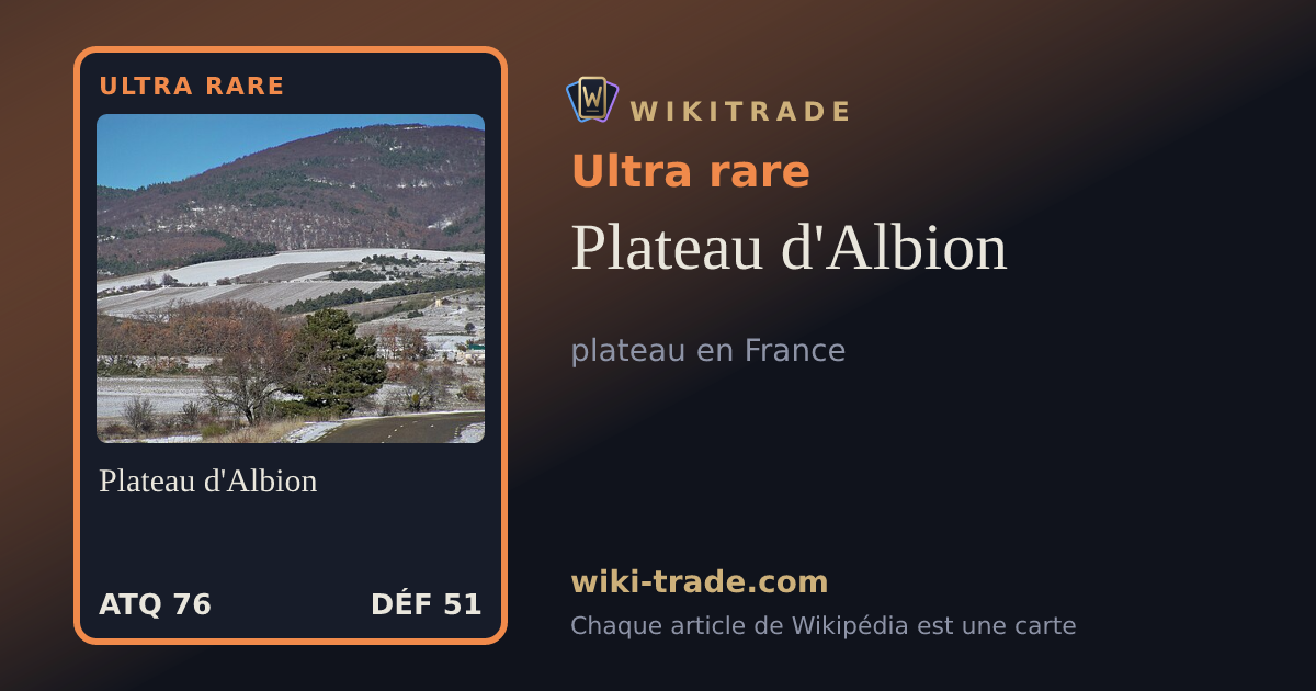 Plateau d'Albion — carte Ultra rare