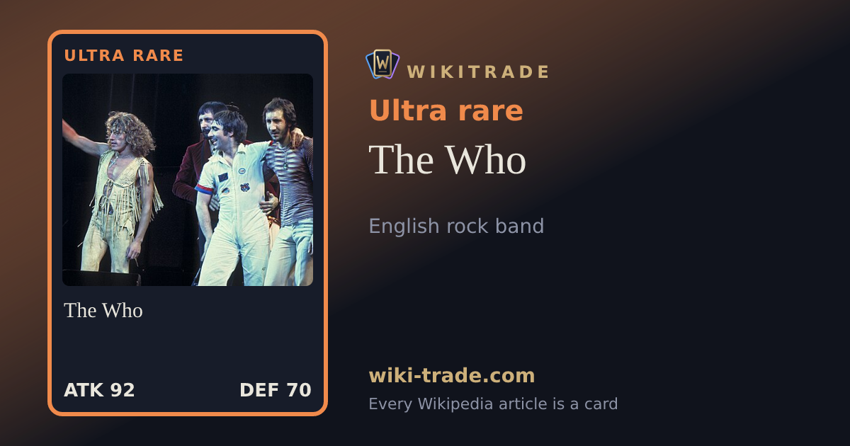 The Who — Ultra rare card