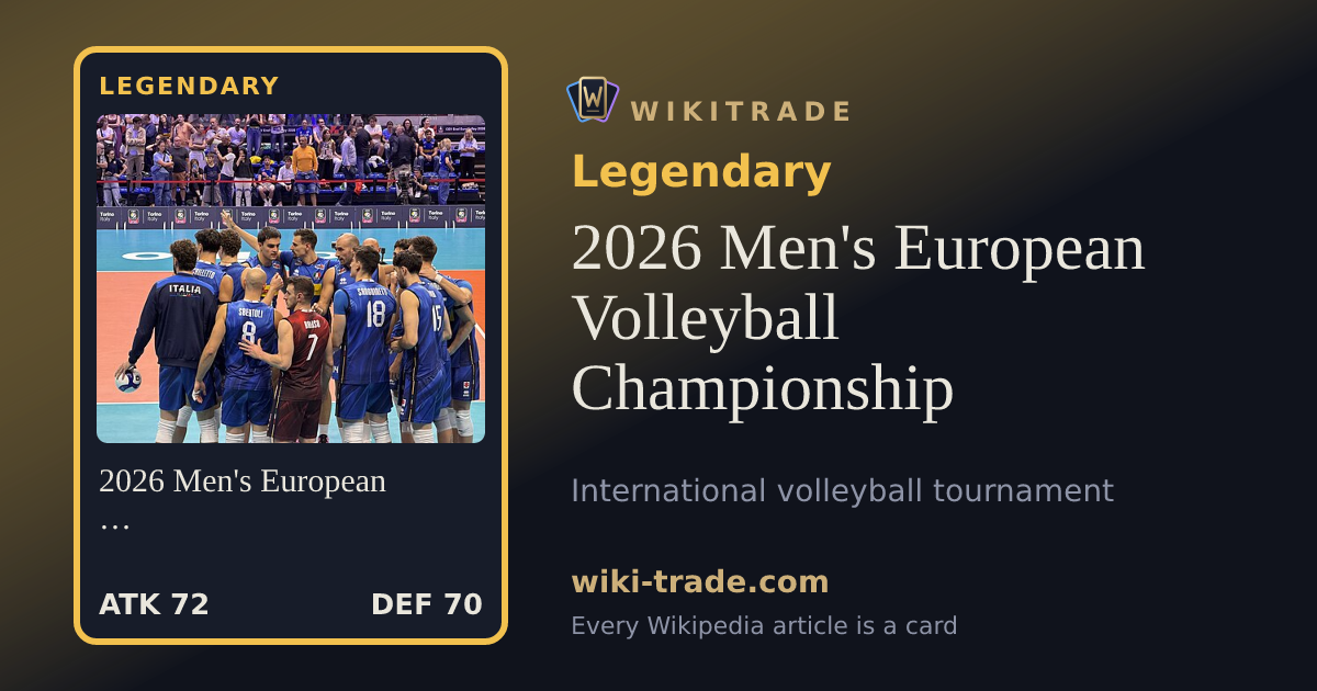 2026 Men's European Volleyball Championship — Legendary card
