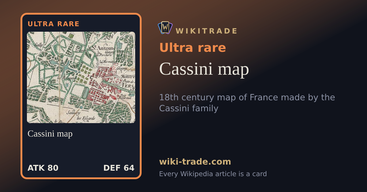 Cassini map — Ultra rare card